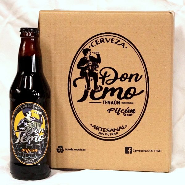 Six Pack Cerveza artesanal de Chiloé STOUT Don Temo botella 330cc