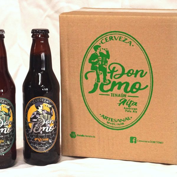 Six Pack MIXTO Cerveza artesanal de Chiloé APA y STOUT Don Temo botella 330cc